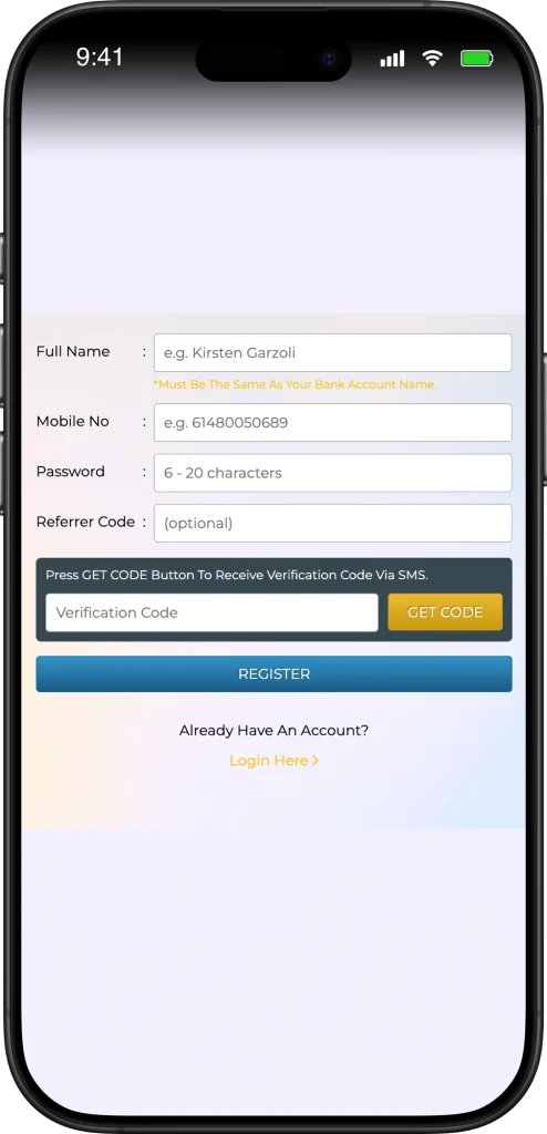 Mobile-Registration