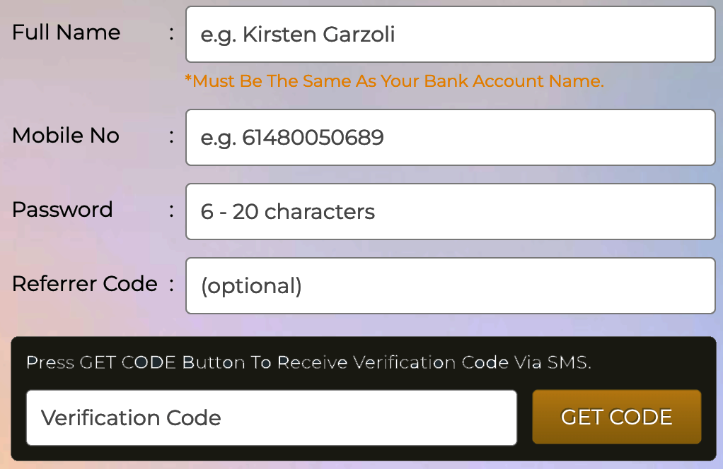 Spade69-Registration